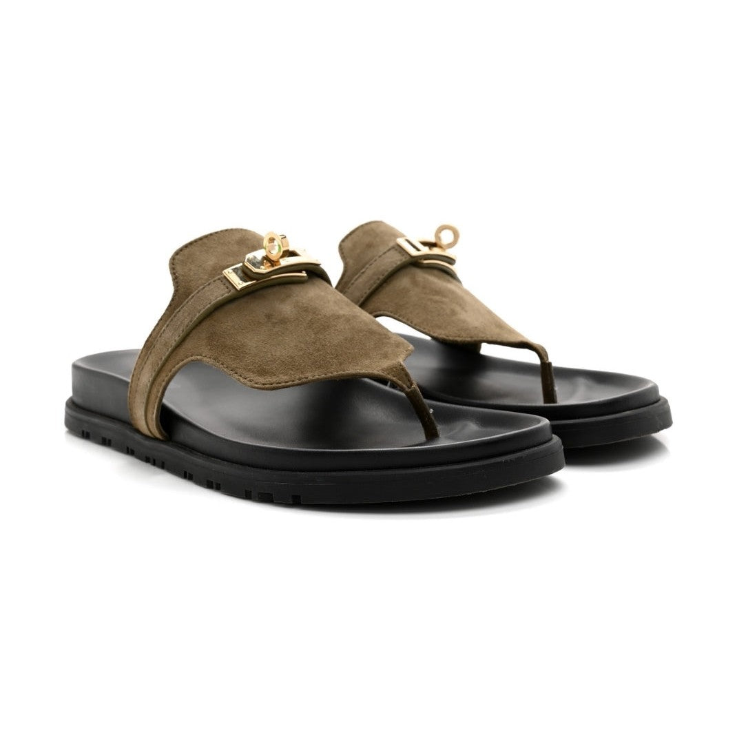 Herms Empire Sandal "Green"