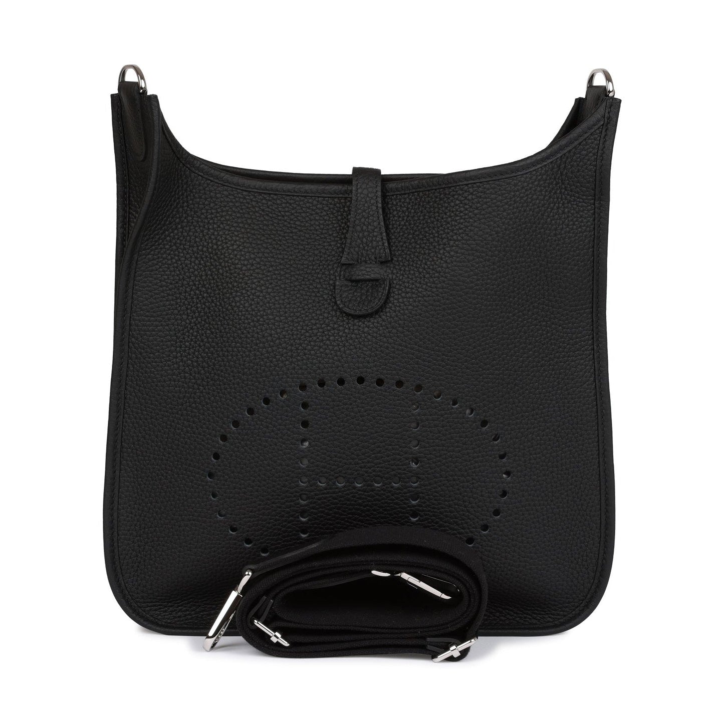 Herms Evelyne Iii Pm Black Clemence Palladium Hardware