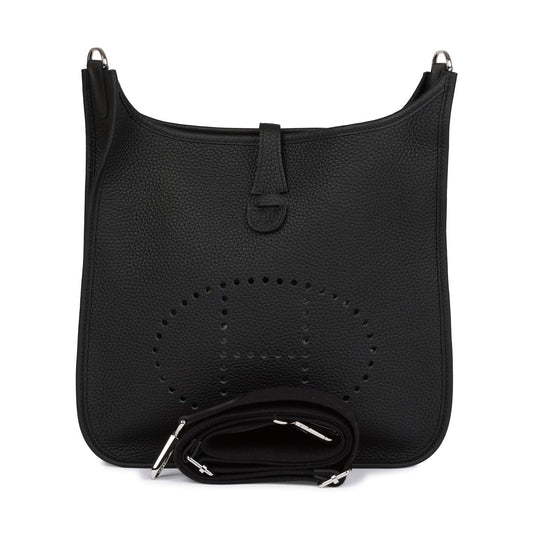 Herms Evelyne Iii Pm Black Clemence Palladium Hardware