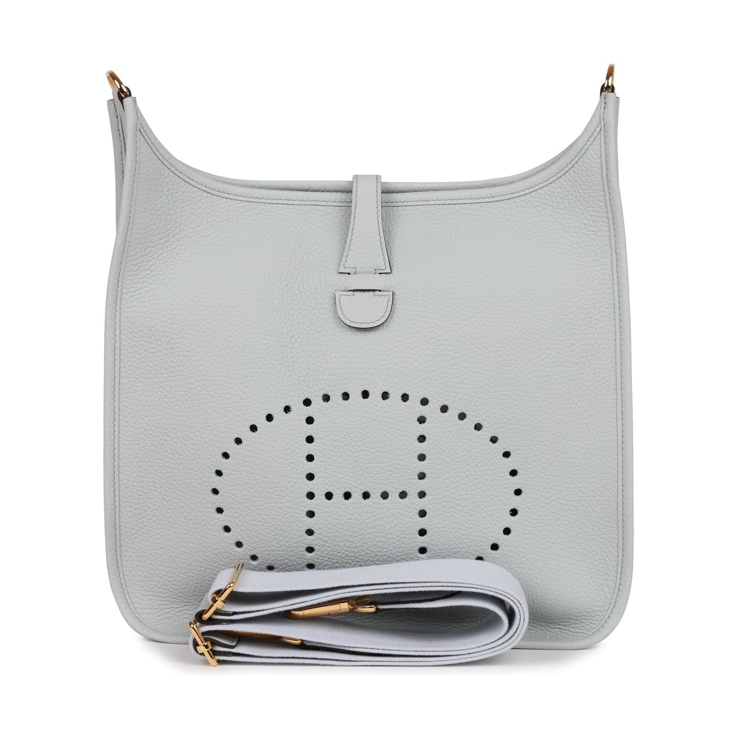 Herms Evelyne Iii Pm Bleu Pale Clemence Gold Hardware