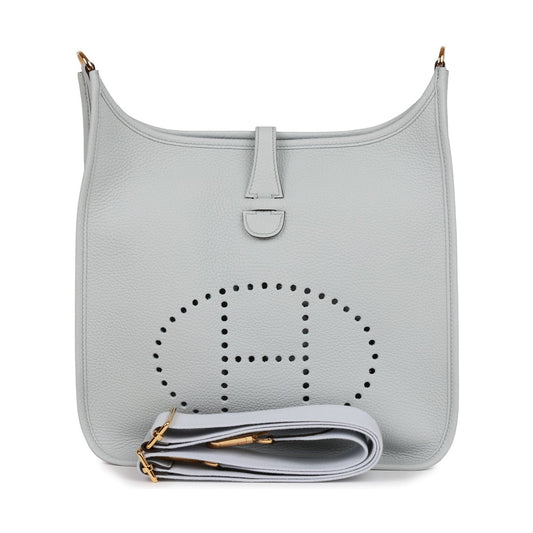 Herms Evelyne Iii Pm Bleu Pale Clemence Gold Hardware