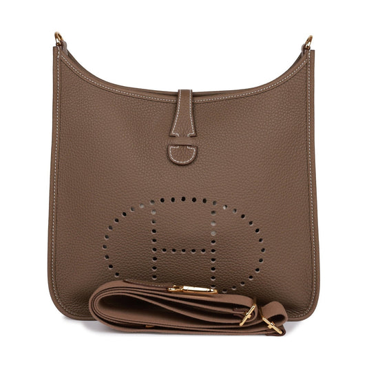 Herms Evelyne Iii Pm Etoupe Clemence Gold Hardware