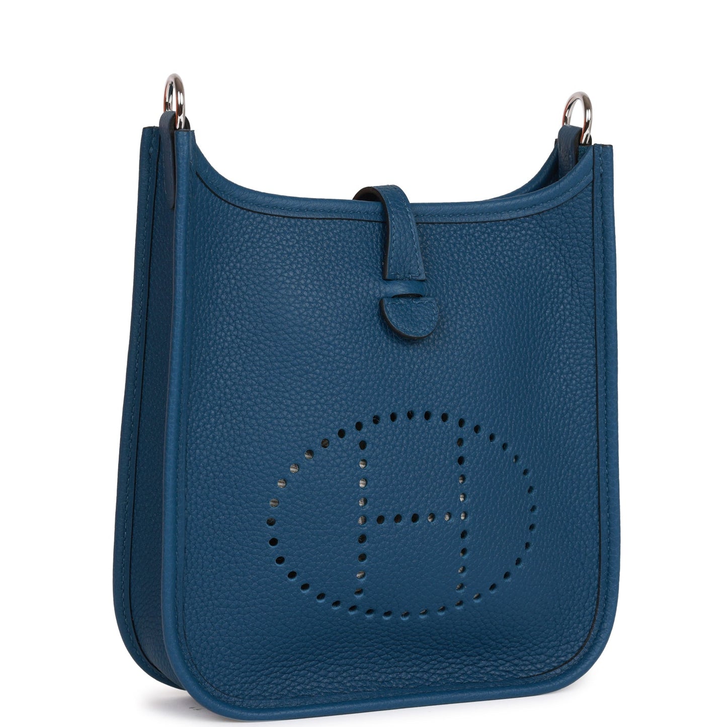 Herms Evelyne Tpm Bag Deep Blue Maurice Palladium Hardware