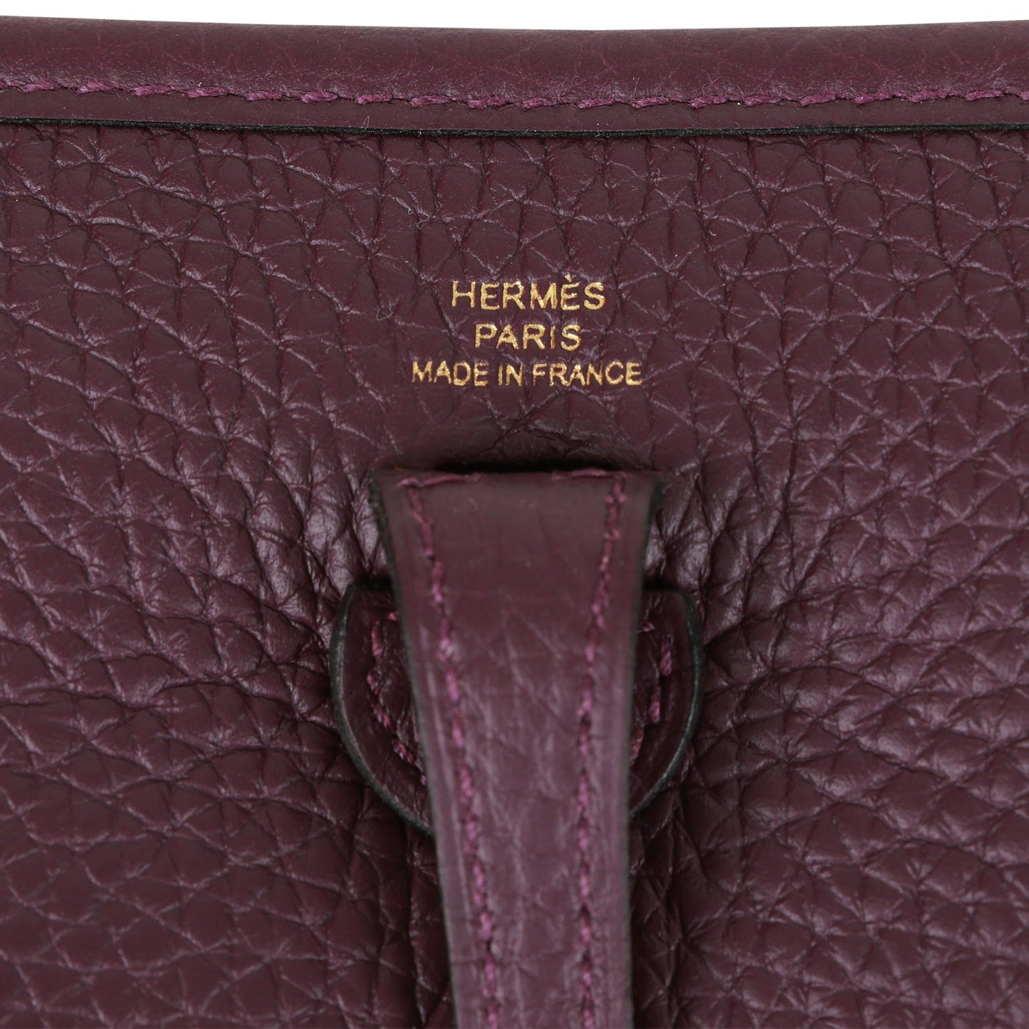 Herms Evelyne Tpm Cassis Clemence Gold Hardware