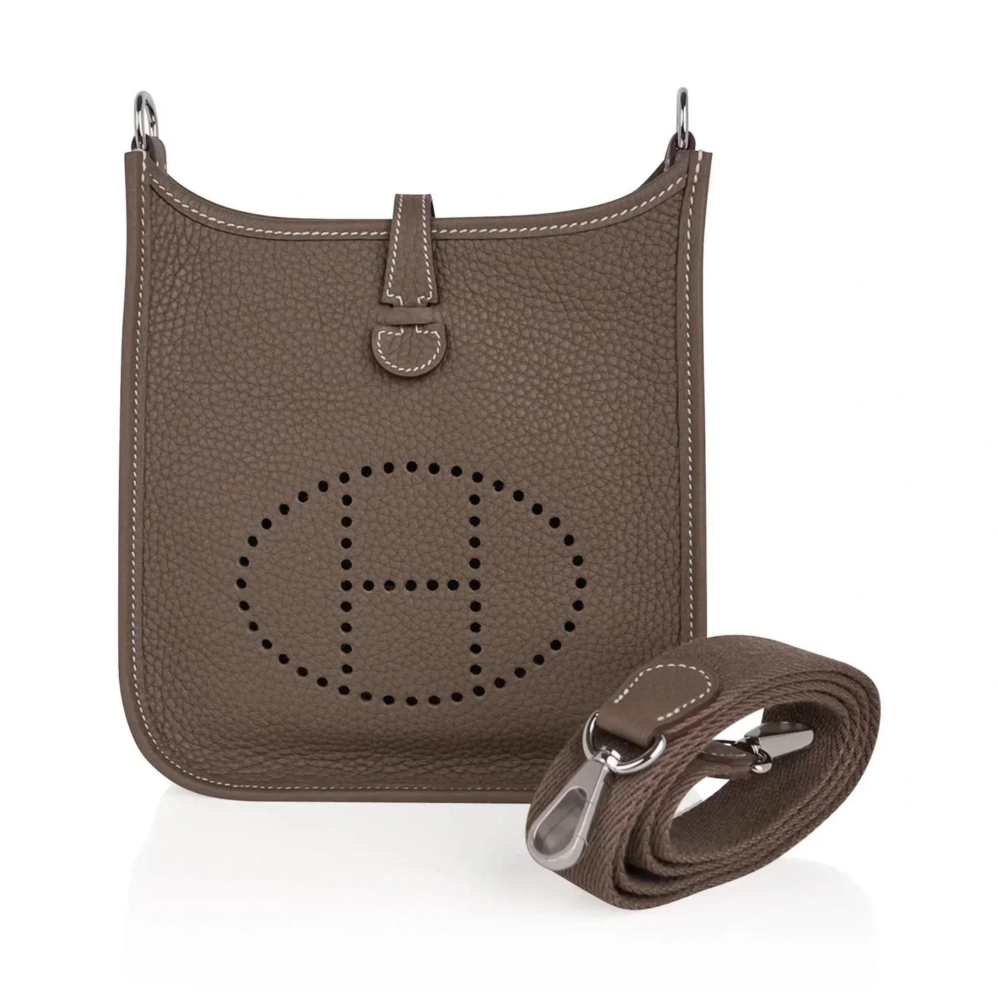 Herms Evelyne Tpm Etoupe Clemence Palladium Hardware