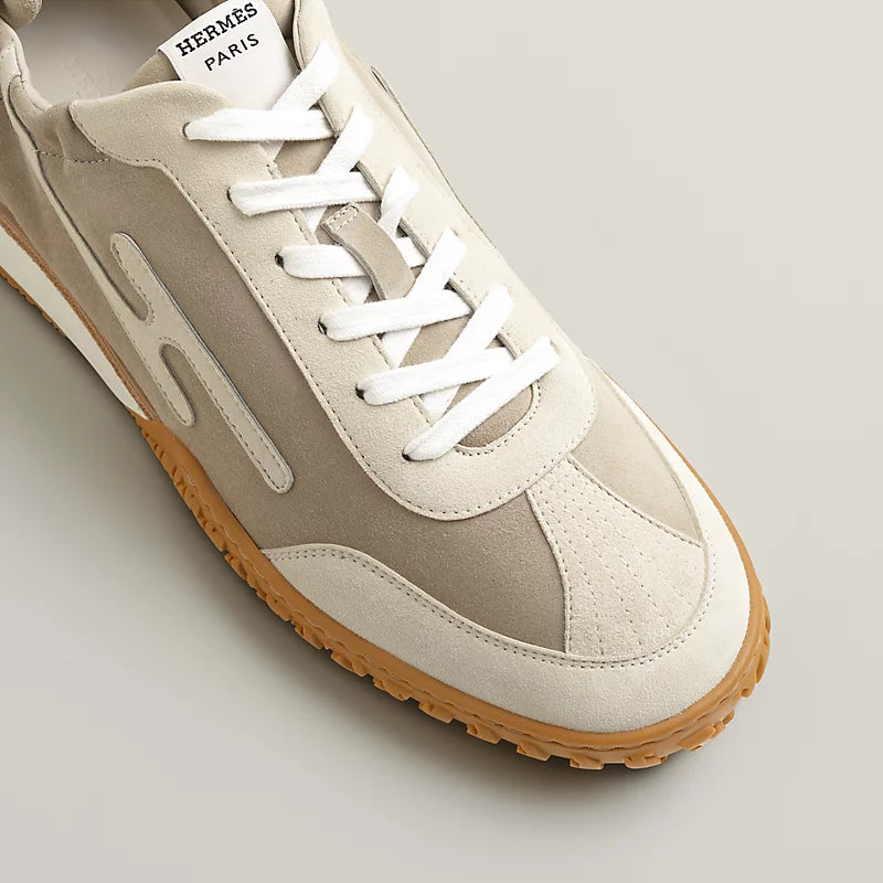 Herms Jet Sneakers Beige Esquisse / Glaise