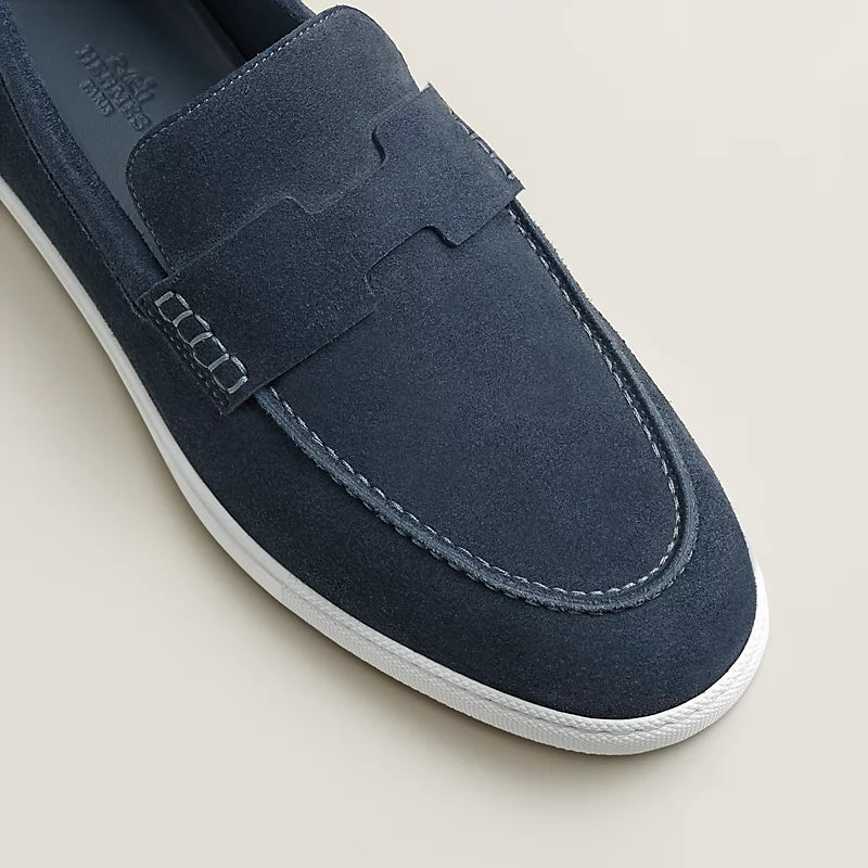 Herms Job Loafer Blue