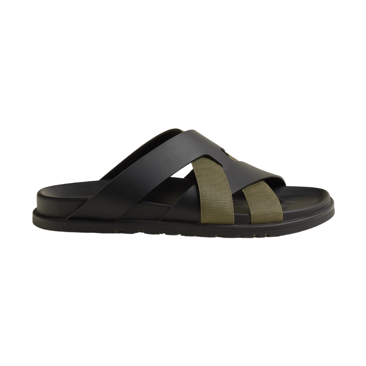 Herms Kazimir Sandal "Black/tundra Green"