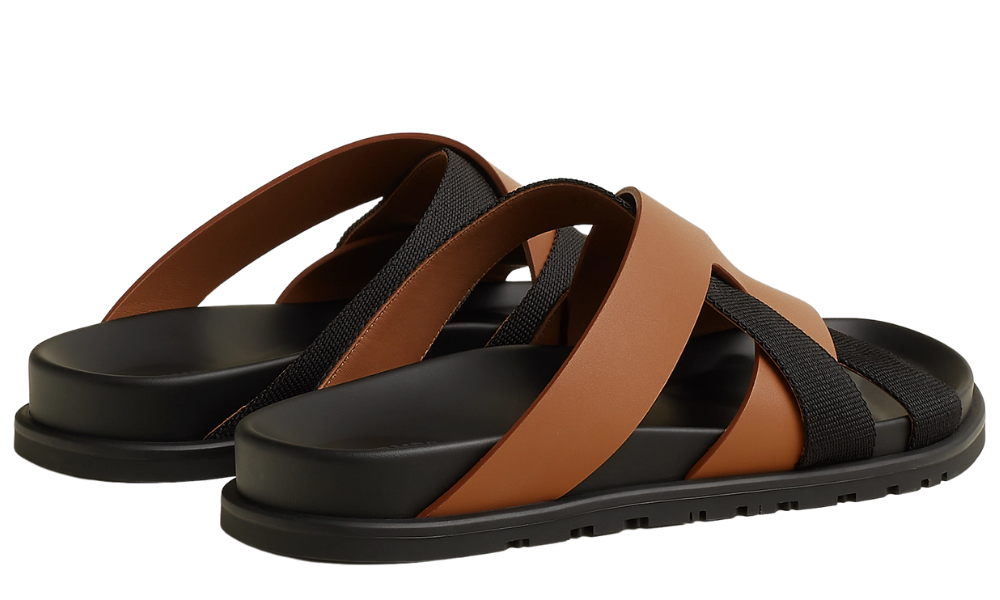 Herms Kazimir Sandal "Natural / Black"