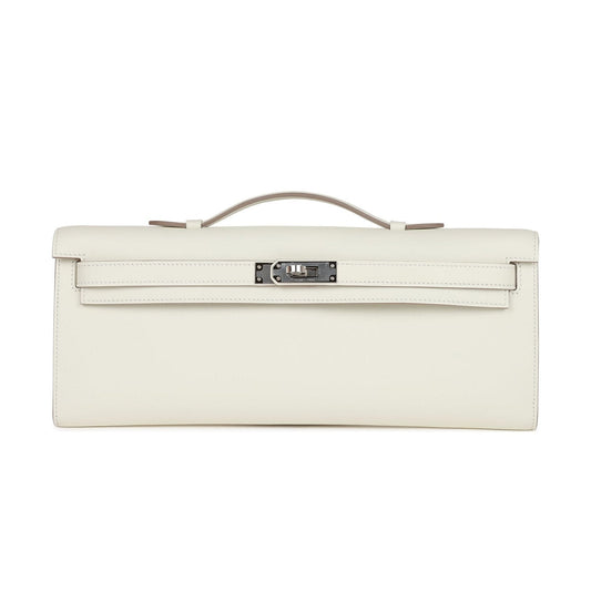 Herms Kelly Cut Mushroom Swift Palladium Hardware