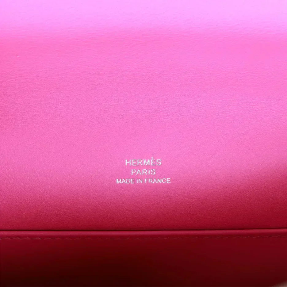 Herms Kelly Pochette Magnolia Swift Palladium Hardware