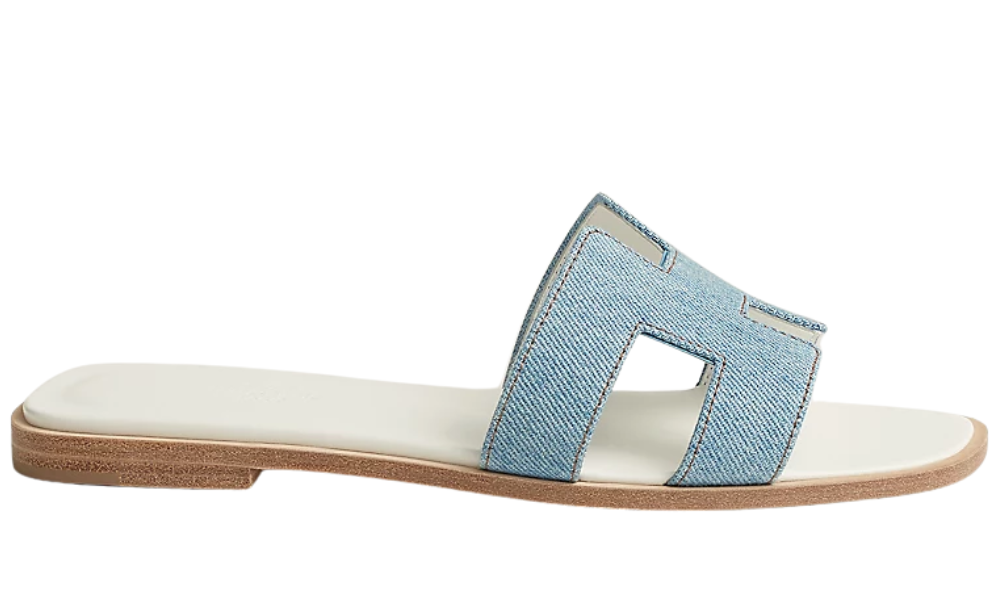 Herms Oran Sandal "Light Blue"