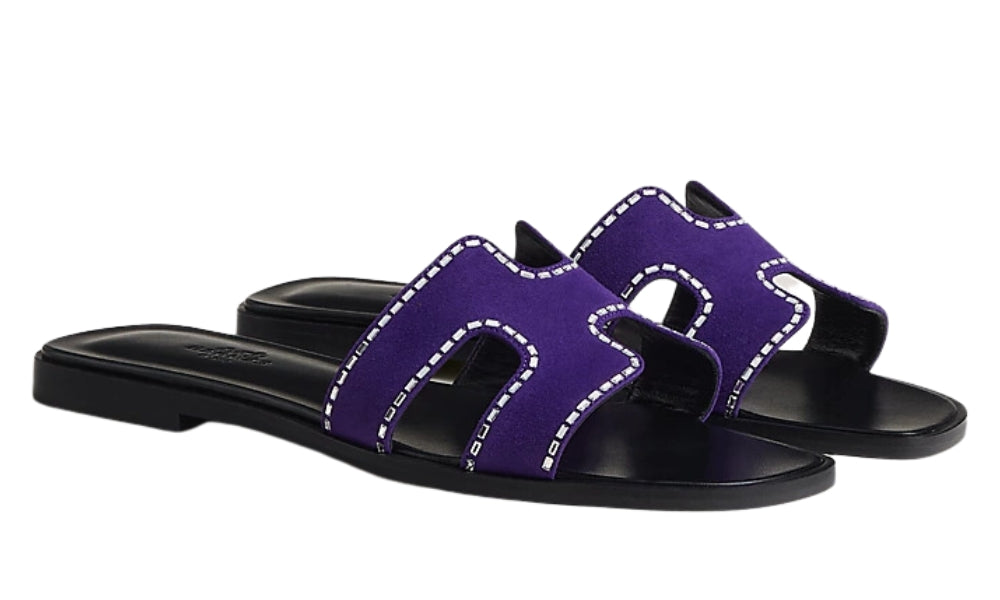 Herms Oran Sandal "Violet Majorette"