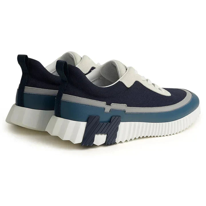 Herms Paris Bouncing Sneaker Blue Grey White