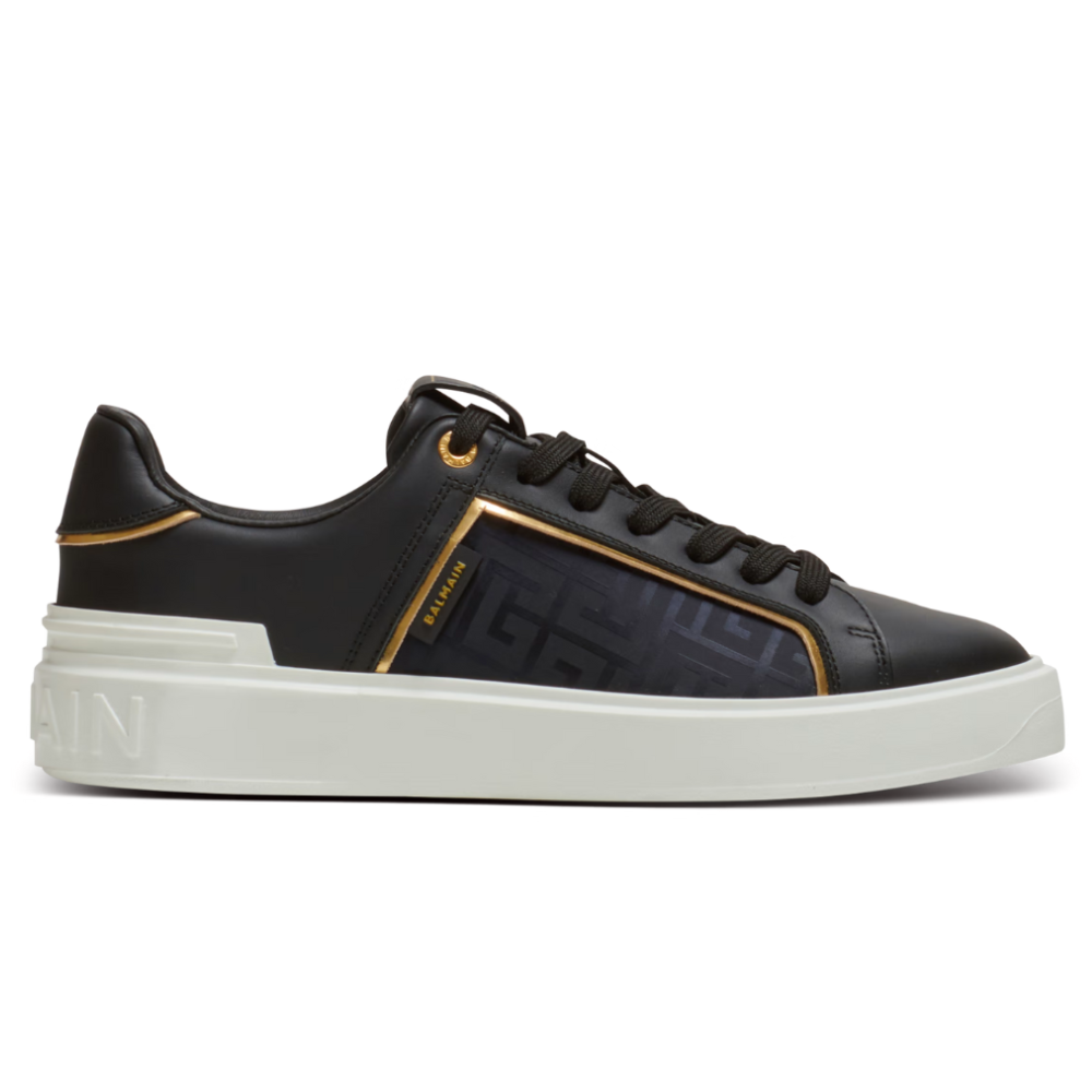 Balmain Zapatillas B-Court de piel y Nailon Con Monograma