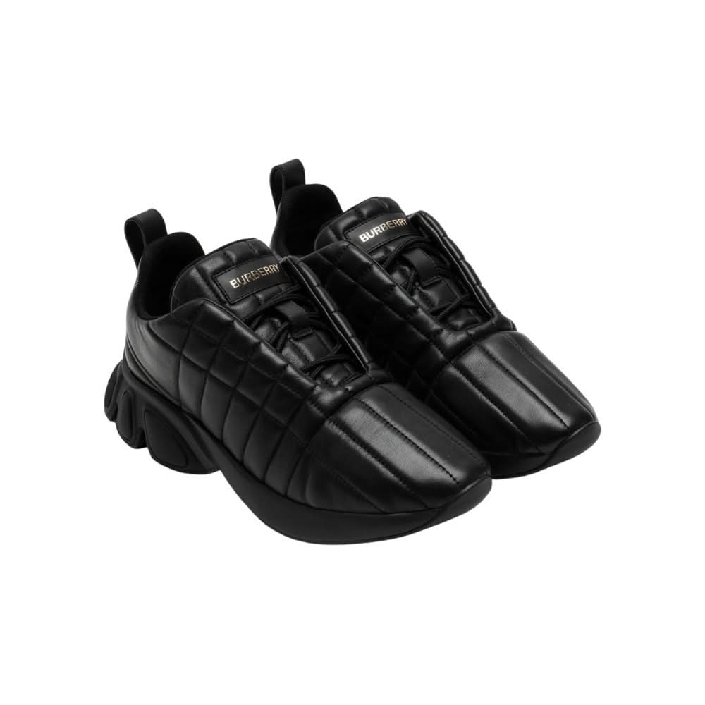 Burberry Quilted Leather Classic Sneakers 'Black' - Copva