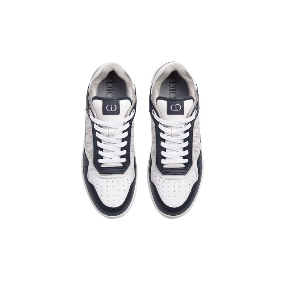 Dior B27 Smooth Calfskin With Dior Oblique Jacquard Deep Blue - Copva