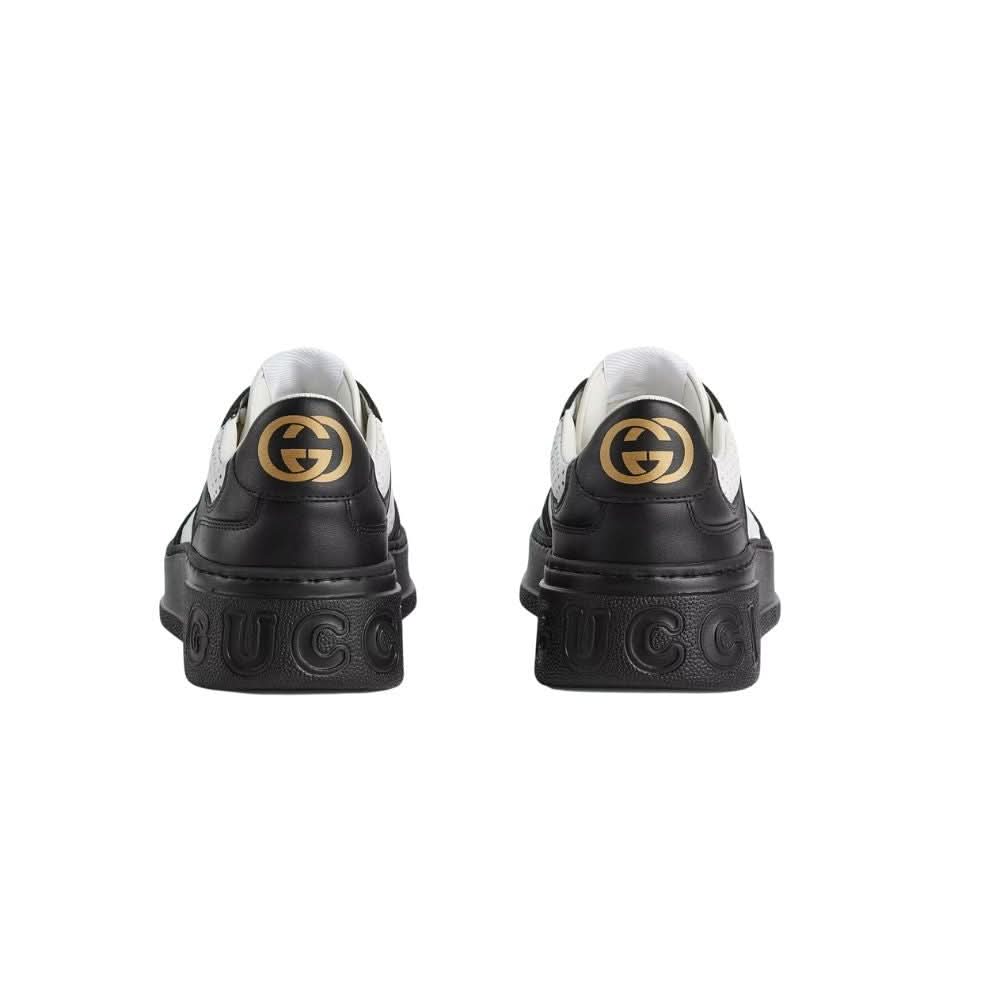 Gucci Wmns GG Embossed Sneaker 'Black White' - Copva