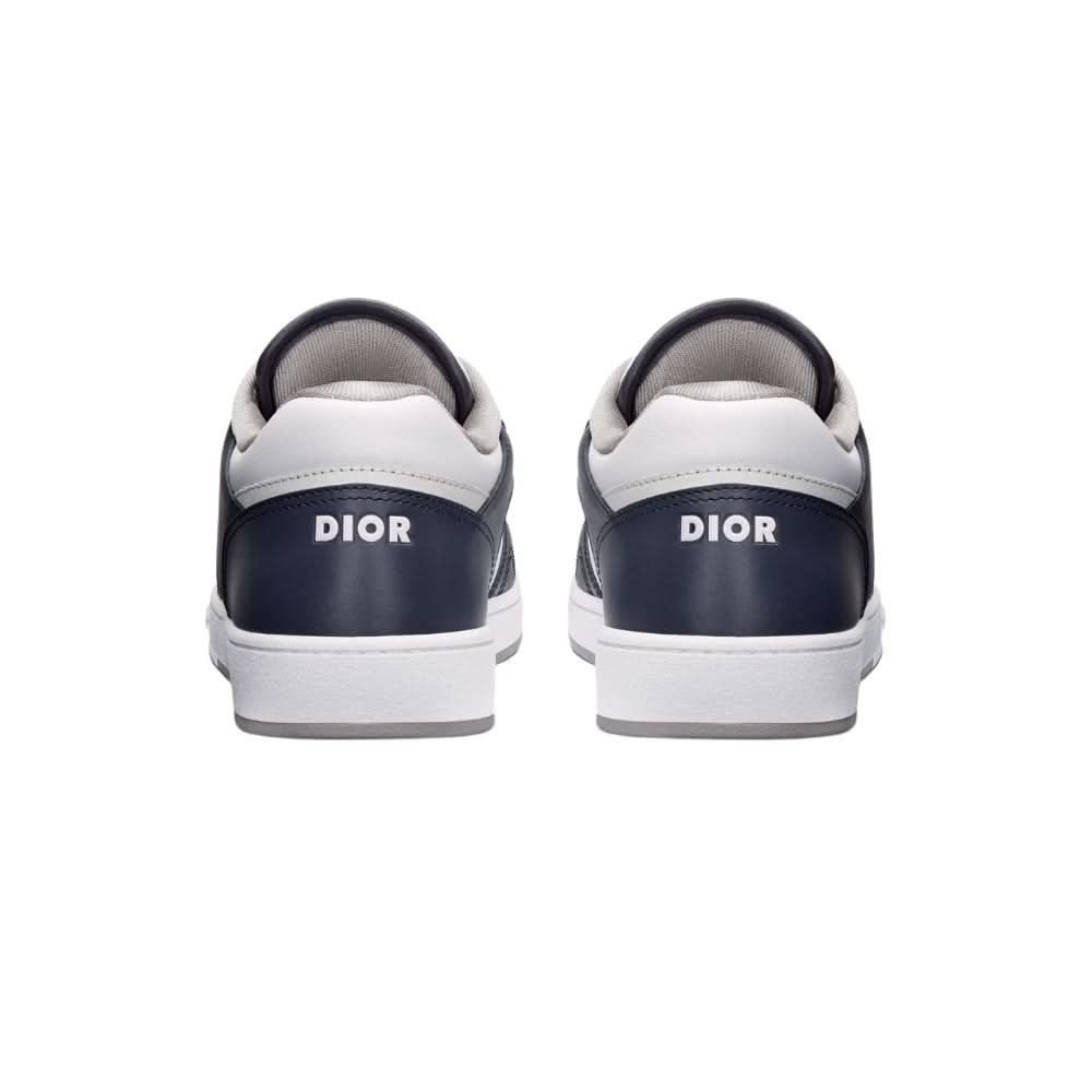 Dior B27 Smooth Calfskin With Dior Oblique Jacquard Deep Blue - Copva