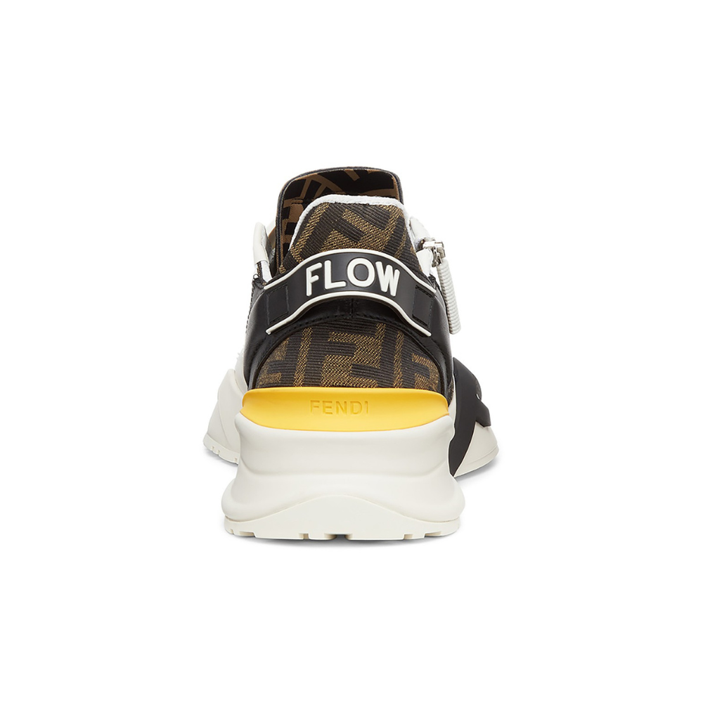 Fendi Flow White Leather Low-Tops - Copva