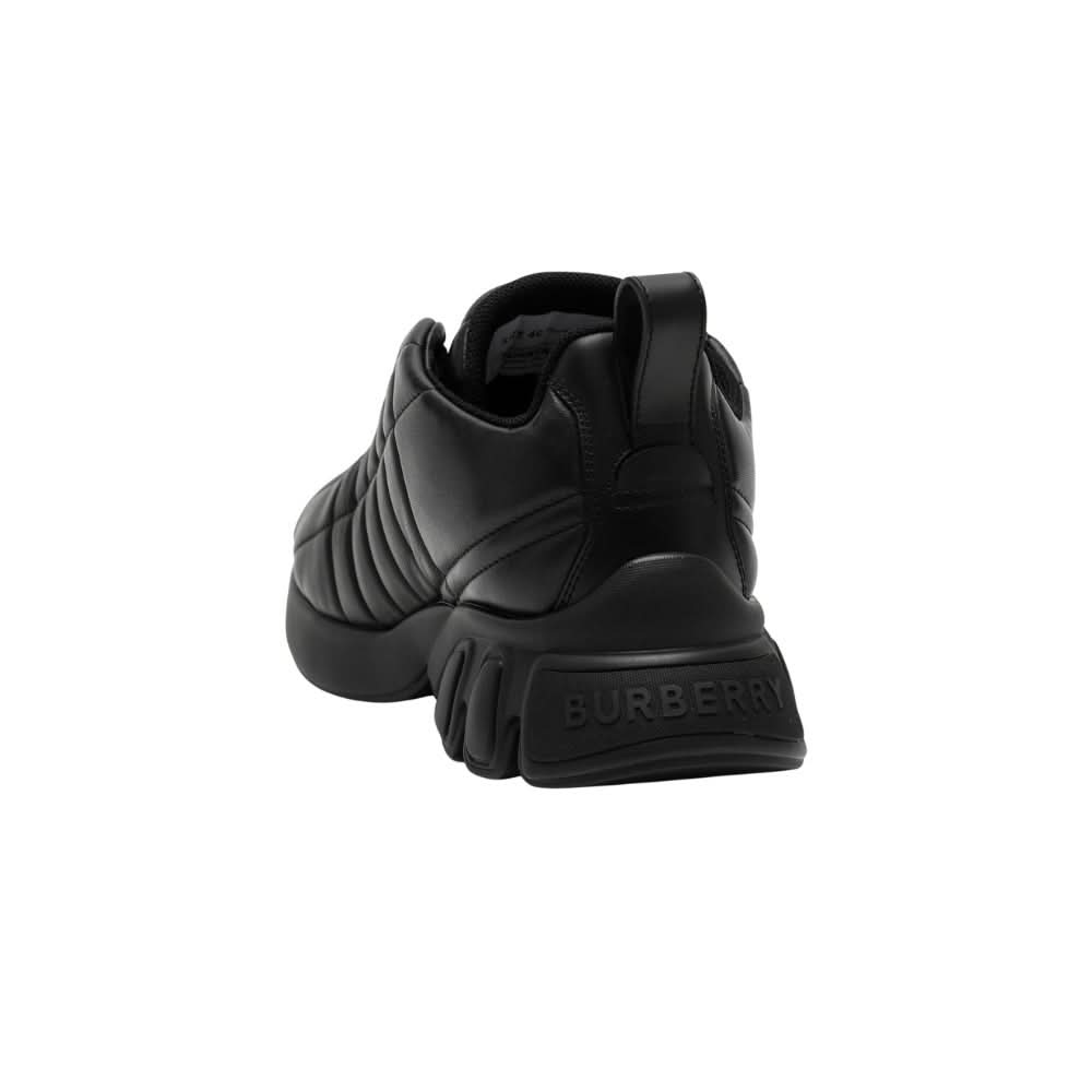 Burberry Quilted Leather Classic Sneakers 'Black' - Copva