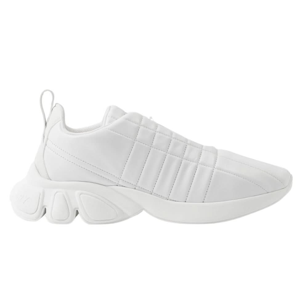 Burberry Quilted Leather Classic Sneakers 'White' - Copva