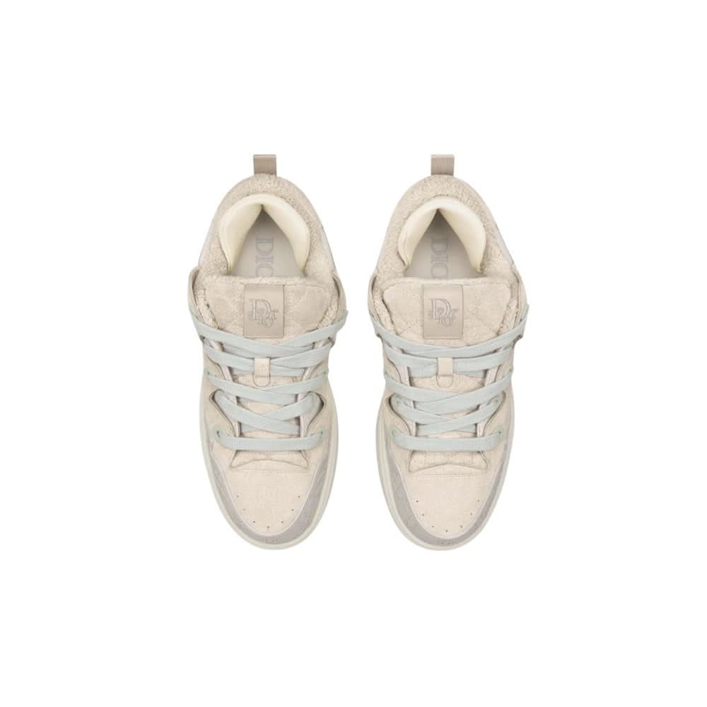 Dior B9S Skater ERL Lilac Suede Quilted Cannage Calfskin - Copva