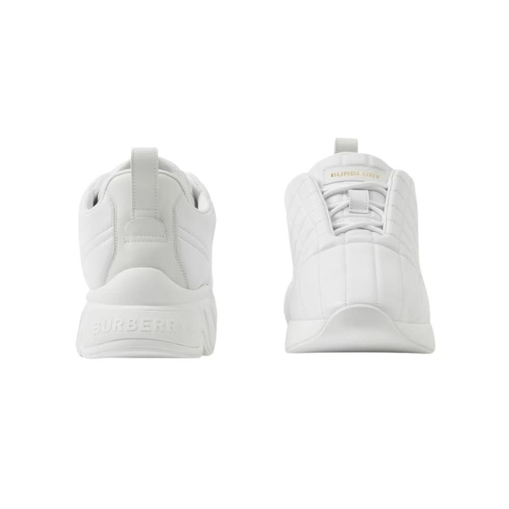 Burberry Quilted Leather Classic Sneakers 'White' - Copva