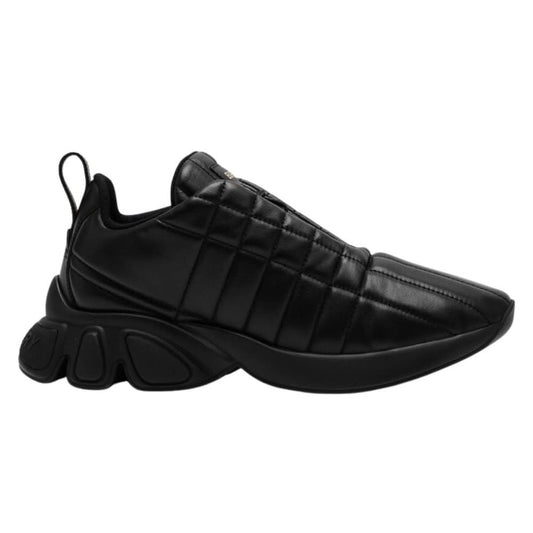 Burberry Quilted Leather Classic Sneakers 'Black' - Copva