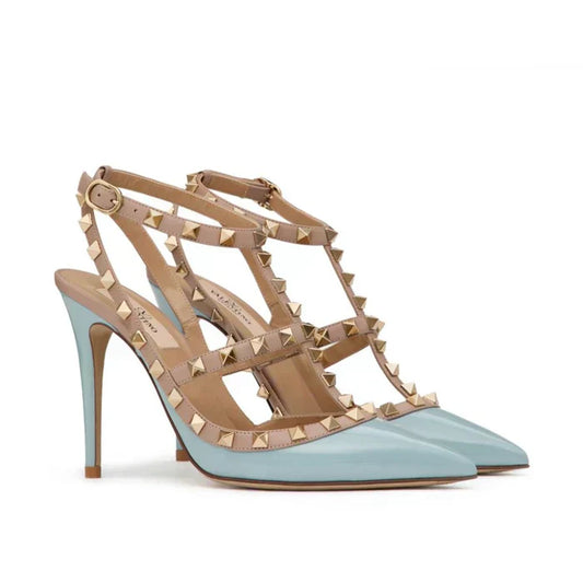 Vale Grvani Rockstud Light Blue Pumps