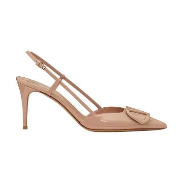Vlogo 80 Leather Pumps In Beige - Vale Grvani