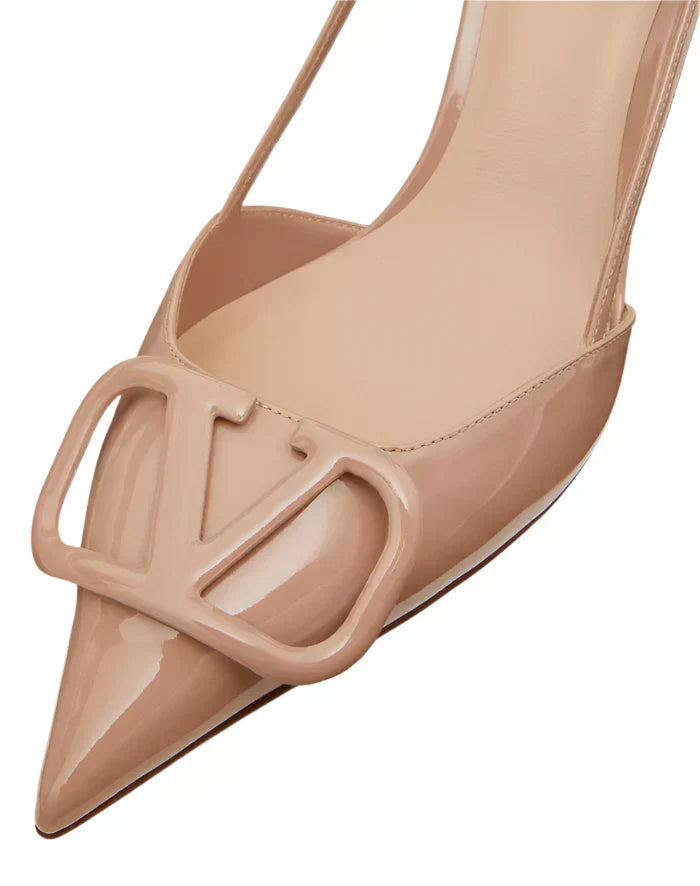 Vlogo 80 Leather Pumps In Beige - Vale Grvani