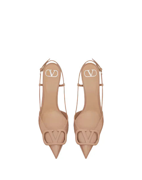 Vlogo 80 Leather Pumps In Beige - Vale Grvani
