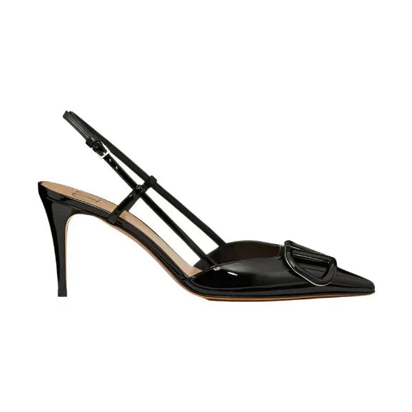 Vlogo Leather Pumps In Black - Vale Grvani