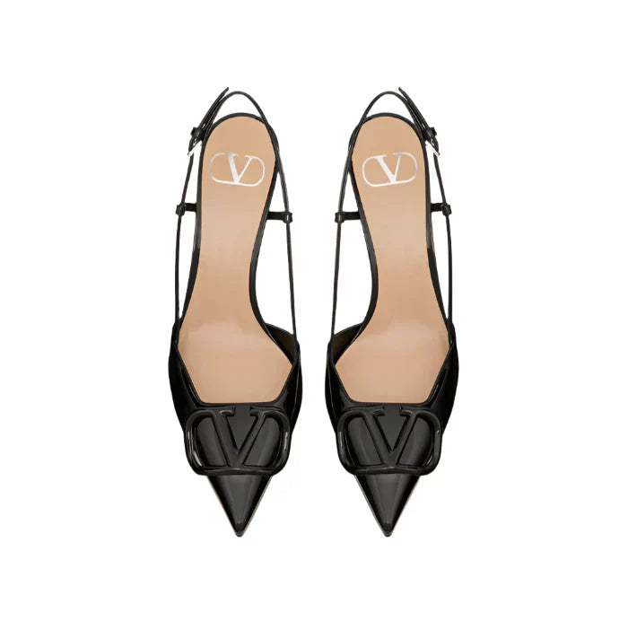 Vlogo Leather Pumps In Black - Vale Grvani