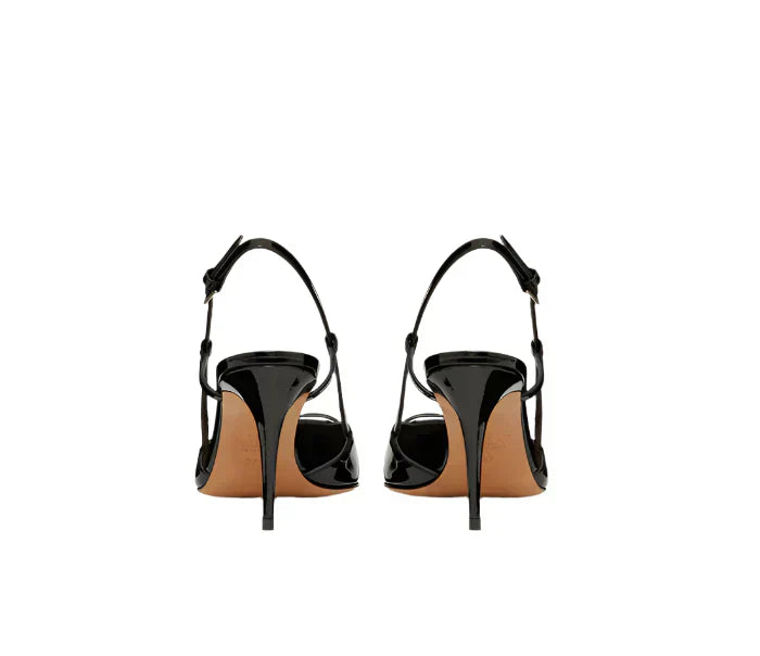 Vlogo Leather Pumps In Black - Vale Grvani