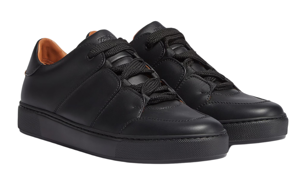Zgna Calfskin Tiziano Sneakers "Black"