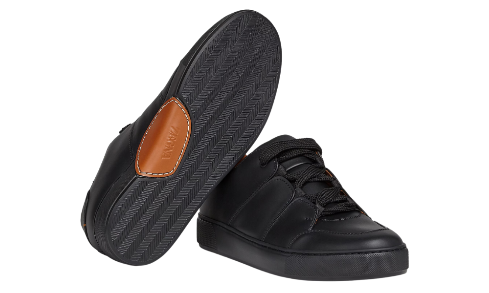 Zgna Calfskin Tiziano Sneakers "Black"