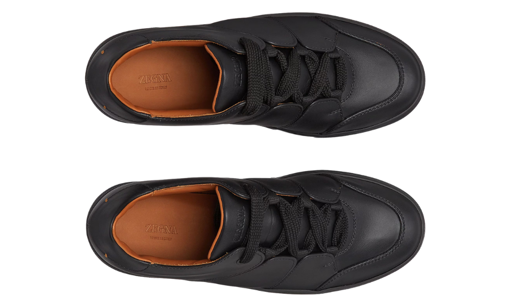 Zgna Calfskin Tiziano Sneakers "Black"