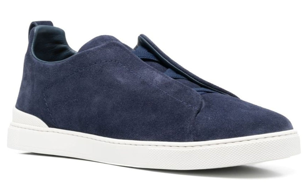Zgna Slip-on Suede Sneakers "Blue"
