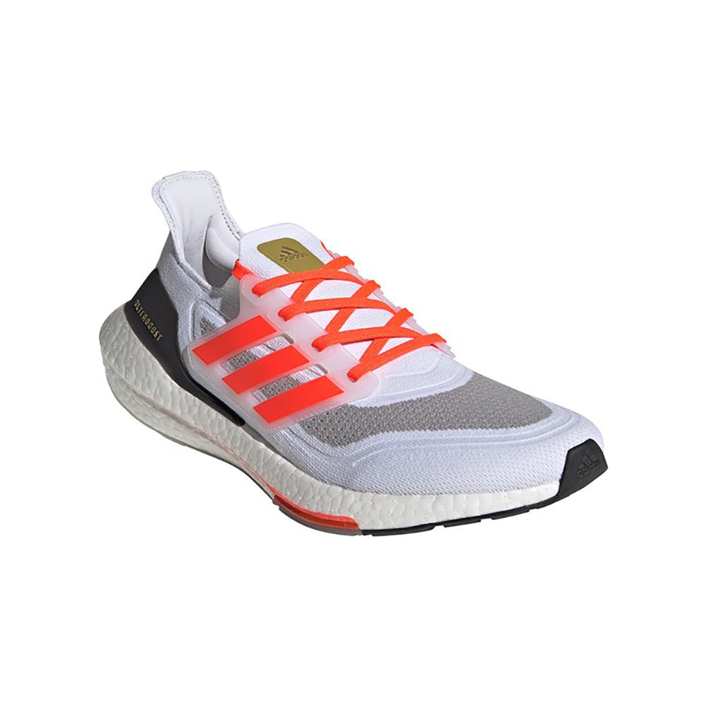 Adidas Ultraboost 21 "White - Solar Red - Gold Met" - Copva