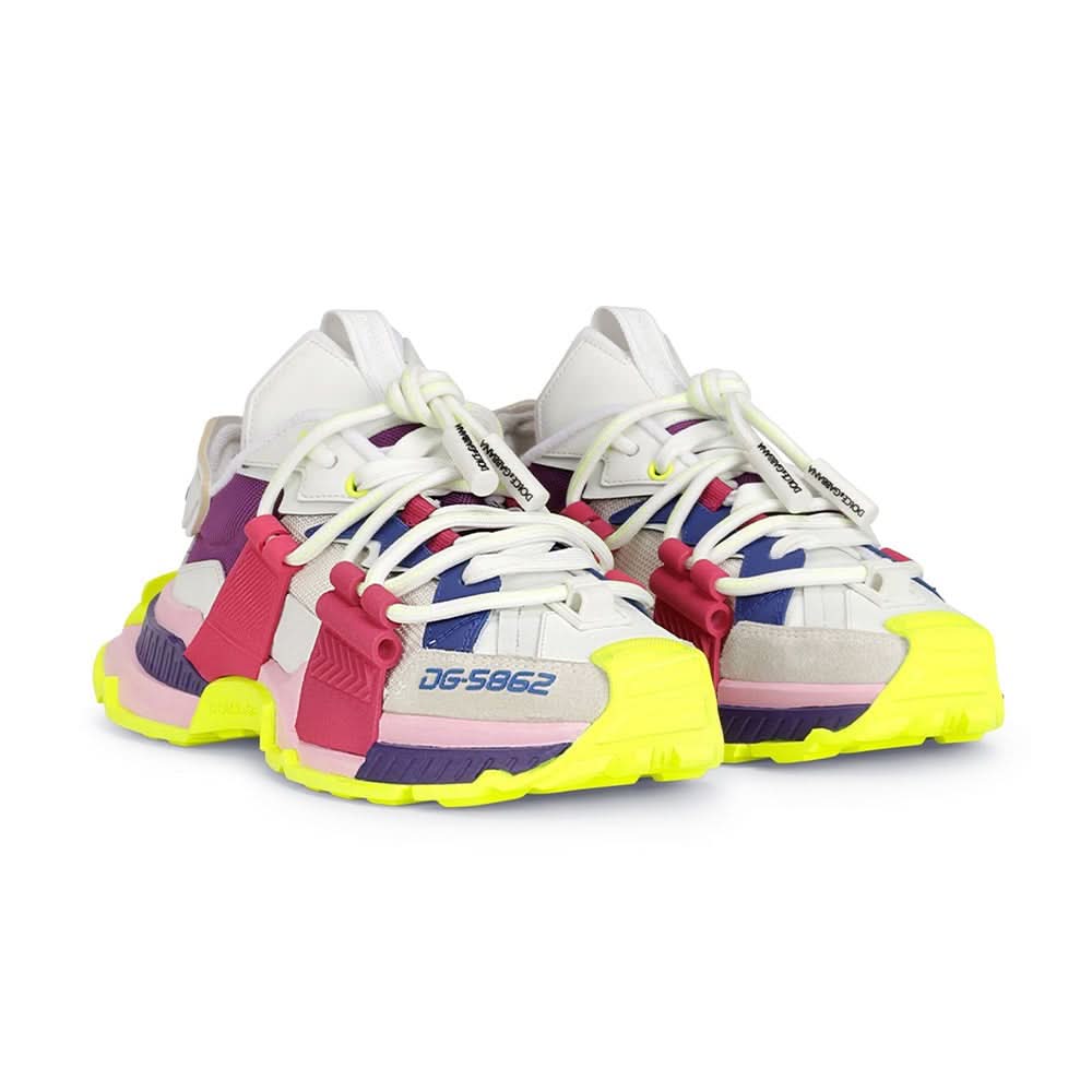 DOLCE & GABBANA Mixed-material Space Trainers In Multicolor - Copva