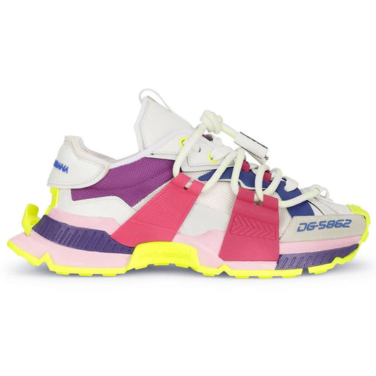 DOLCE & GABBANA Mixed-material Space Trainers In Multicolor - Copva