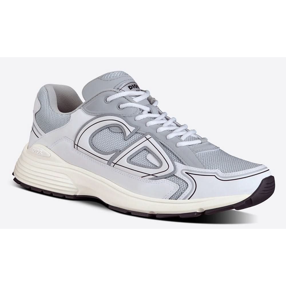 DIOR B30 SNEAKER "Gray Mesh and White Technical Fabric" - Copva