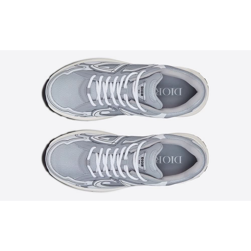DIOR B30 SNEAKER "Gray Mesh and White Technical Fabric" - Copva