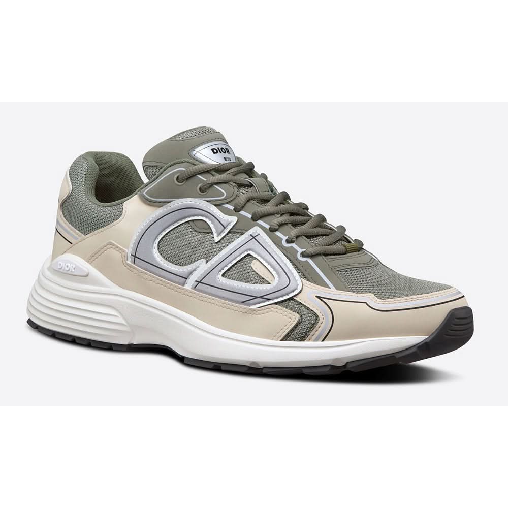 DIOR B30 SNEAKER "Olive Mesh and Cream Technical Fabric" - Copva