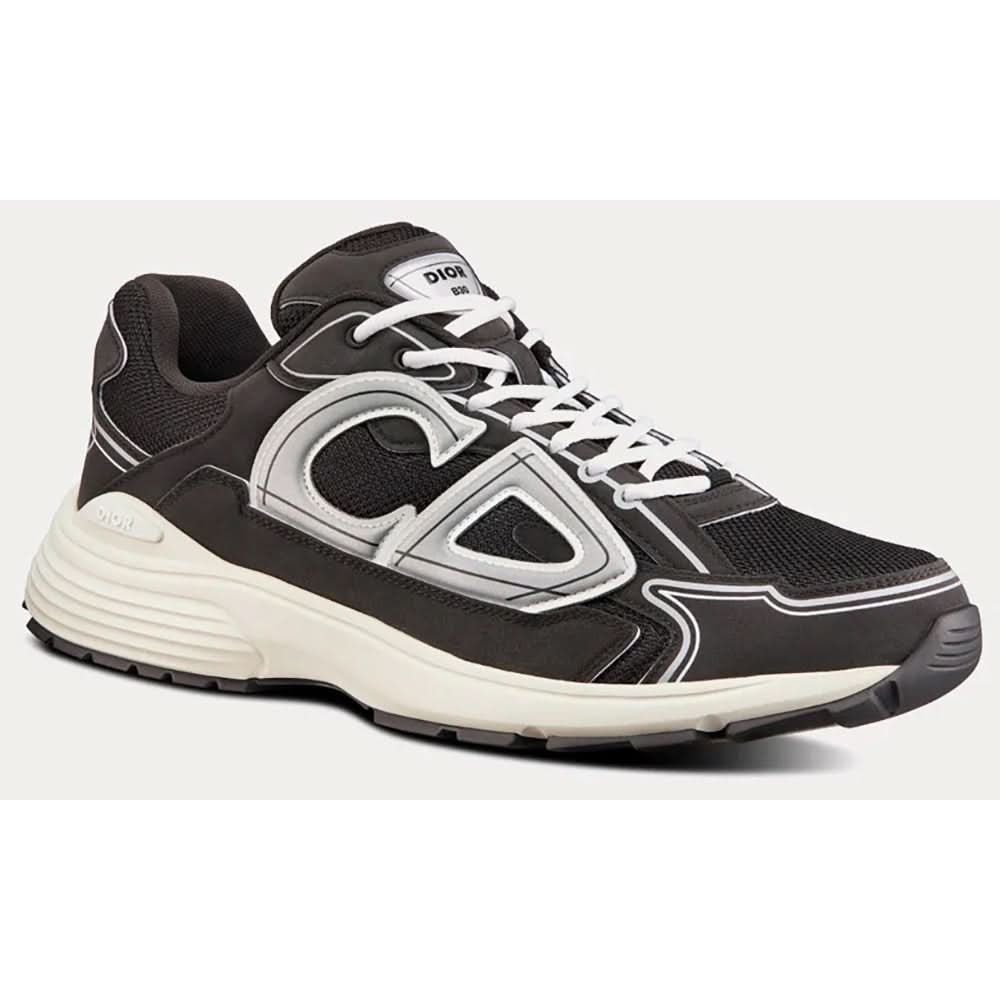 Dior B30 Black Mesh And Technical Fabric Low Top Sneakers - Copva