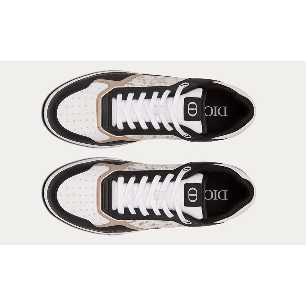 Dior B27 Black, White And Beige Low Top Sneakers - Copva