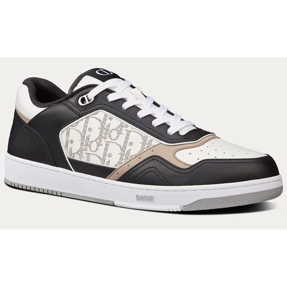 Dior B27 Black, White And Beige Low Top Sneakers - Copva