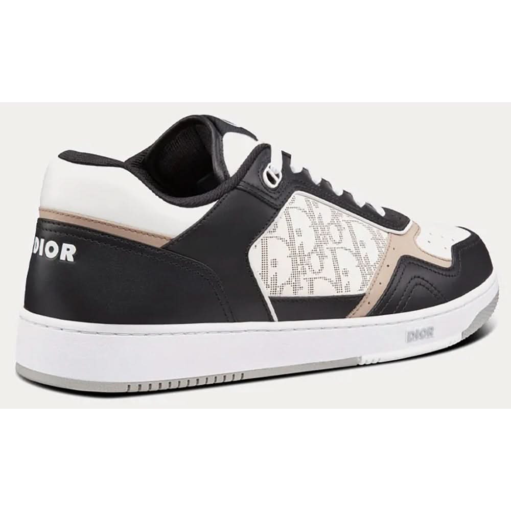 Dior B27 Black, White And Beige Low Top Sneakers - Copva